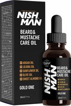 Baardolie Nishman Beard & Mustache Care Oil Gold One 30 ml