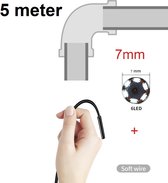 TechU™ Mini Endoscoop met Camera – 5 meter lang – 7mm Diameter Softwire – IP67 Waterdicht – Zachte Kabel met USB Aansluiting