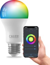Calex Slimme Lamp - Wifi LED Verlichting - E27 - Smart Bulb - Dimbaar - RGB en Warm Wit - 9,4W