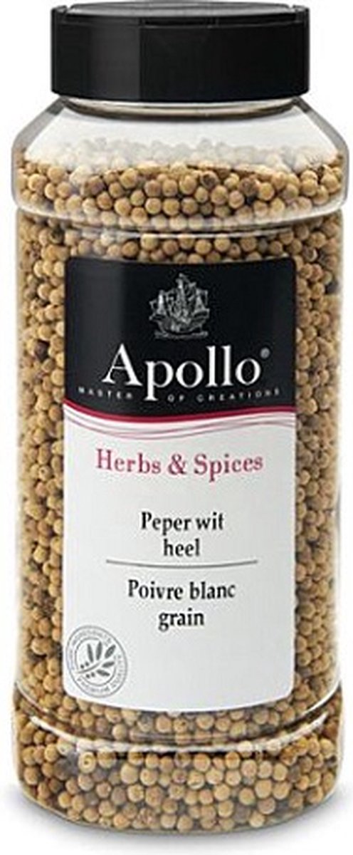 Goedkoopste Apollo Witte peper heel, bus 500 gr x 6