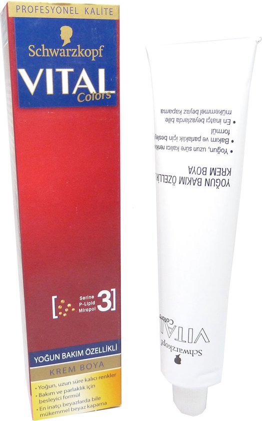 Schwarzkopf Vital Colors Permanente haarkleuring crème 60ml - 03-65 ...