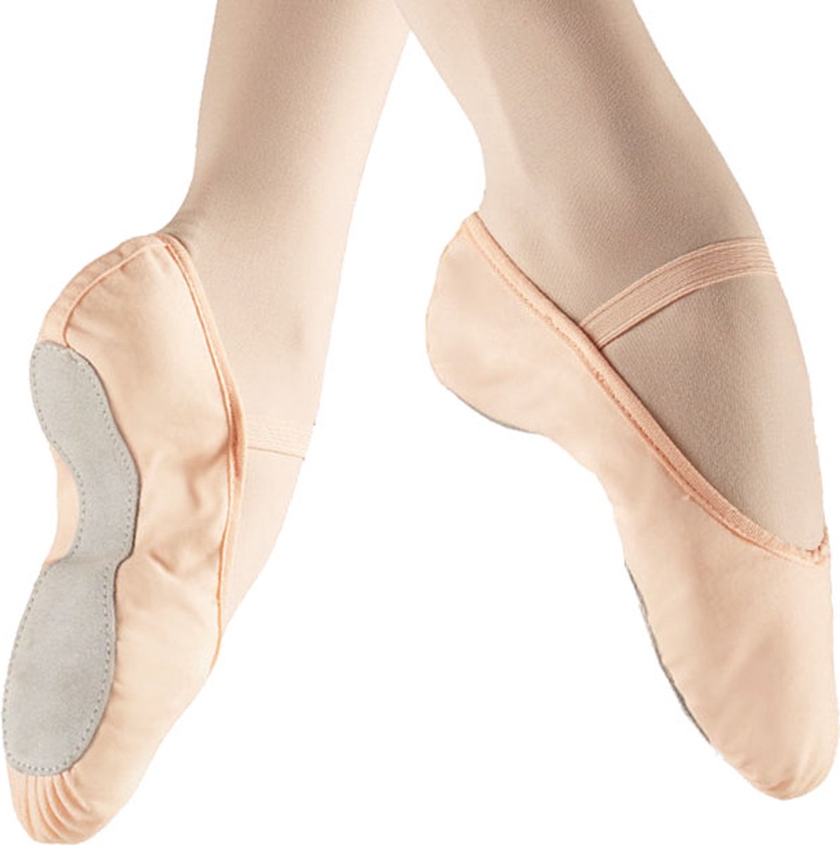 Dancer Dancewear® Balletschoenen meisje | 'Eleve' | Canvas | ROZE | Hele zool | Elastisch canvas | Voor kinderen | Maat 33