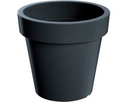Prosperplast Bloempot/plantenpot voor binnen en buiten - D40 x H35 cm - antraciet - kunststof
