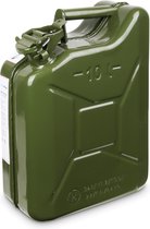 Jerrycan 10 liter - benzine en diesel - metaal - groen