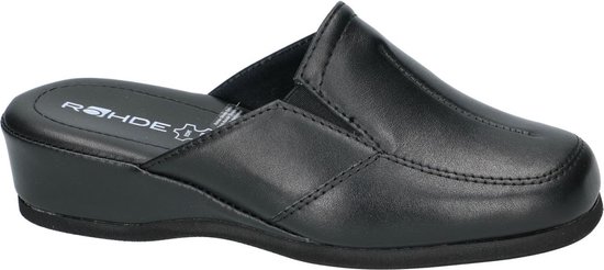 Rohde -Dames - zwart - pantoffels - maat 36.5