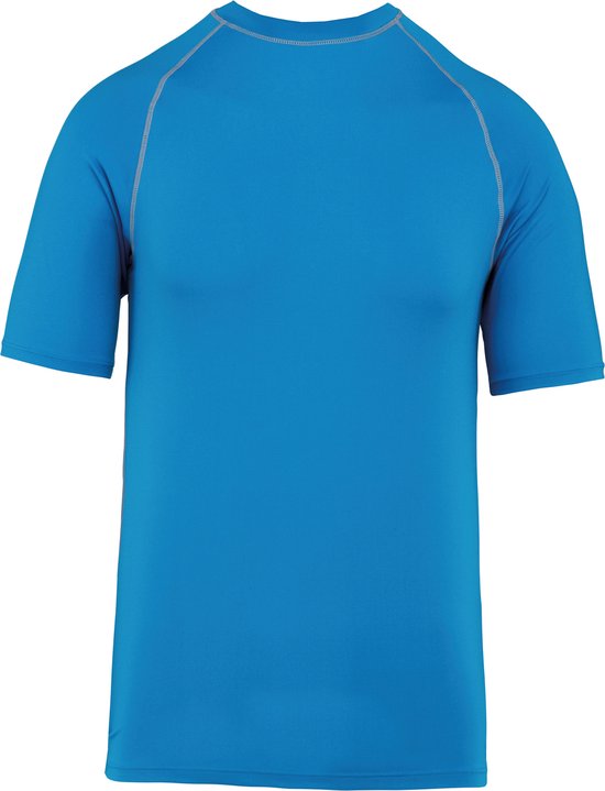 Herensportshirt met korte mouwen en UV-bescherming 'Proact' Aqua Blue - L