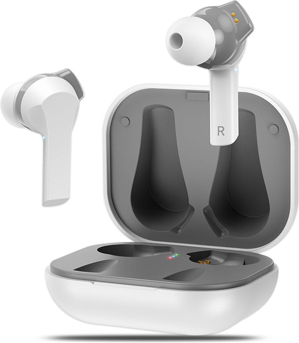 Golden Sound draadloze oordopjes - Bluetooth oordopjes - Sport oordopjes - EarPods - Bluetooth Oortjes - Geschikt voor IOS en Android - Wit - Noise cancelling