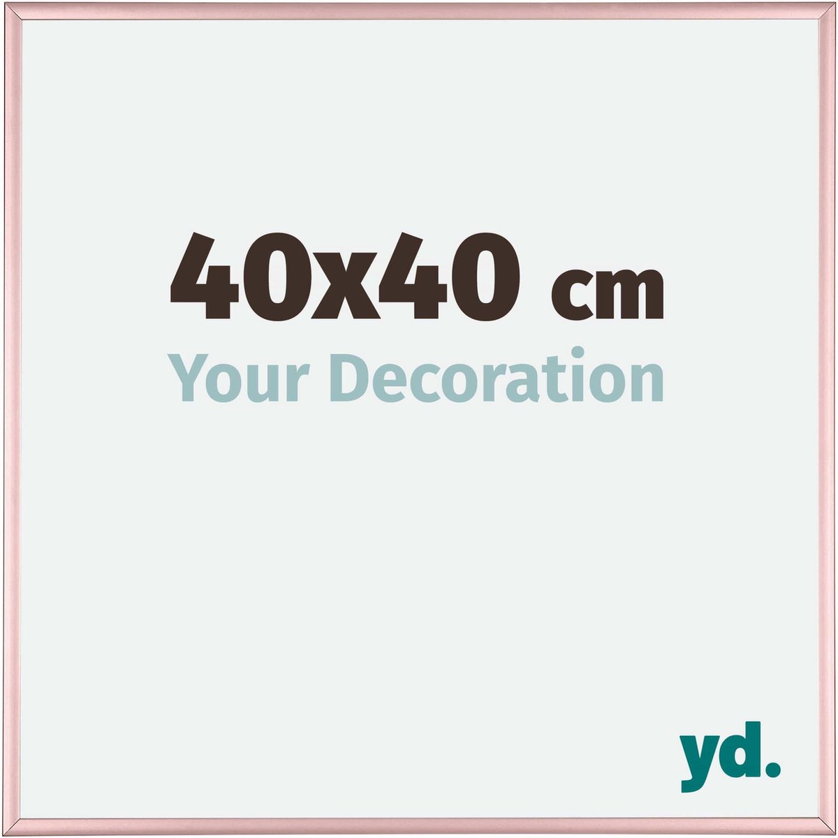 yd. Your Decoration - Fotolijst 40x40 cm - Aluminium - Koper - Kent