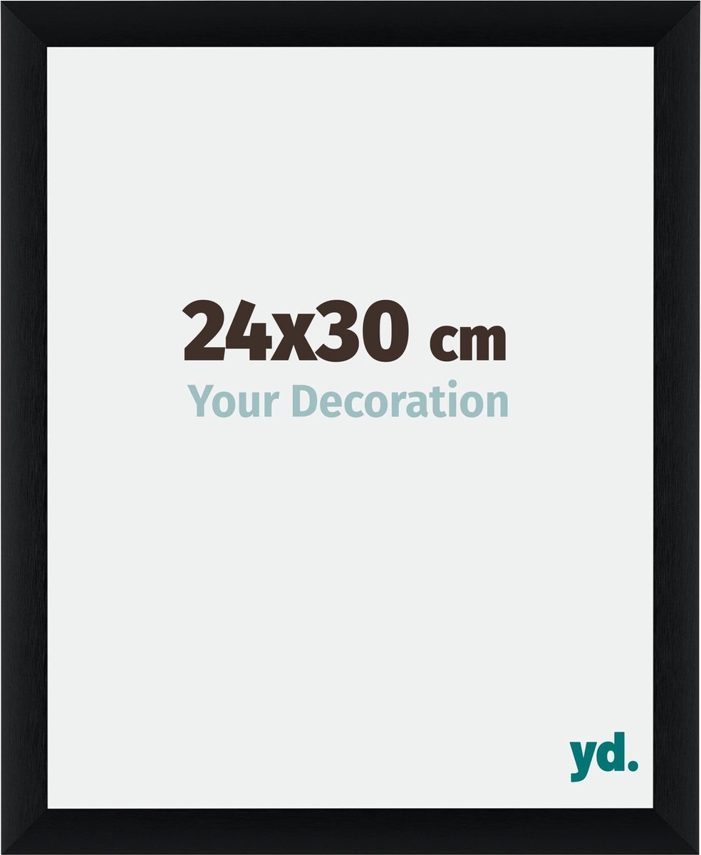 yd. Your Decoration - Fotolijst 24x30 cm - Aluminium - Zwart Geborsteld - Tucson