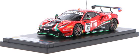 Miniature 1:43 Looksmart Ferrari 488 GT3 Evo #33 24H Spa 2021 Hites/Crestani/Perel