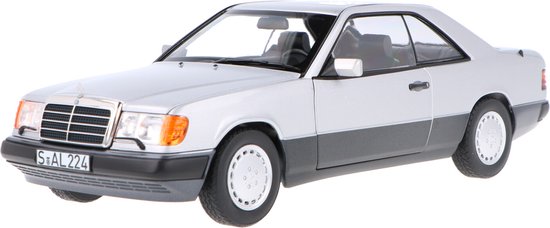 Mercedes 300 CE-24 Coupé 1990 Norev 1/18 – Gris Argent, Miniature Neuve Sous Emballage