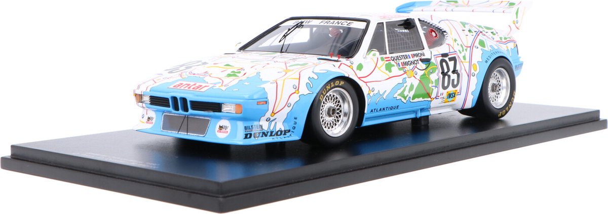 BMW M1 Spark Models Modelauto 1:18 1980 Dieter Quester / Didier Pironi / Marcel Mignot BMW-France