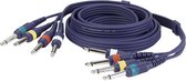 DAP kabel, 4 x Jack Mono - 4 x Jack Mono, 3m