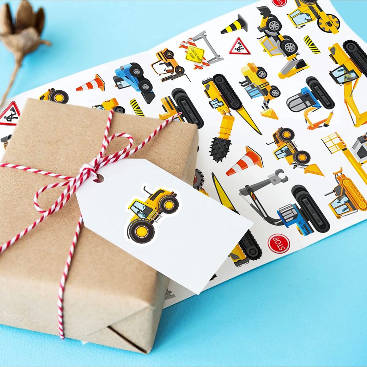 Stickervellen Transport - 4 Grote Stickervellen - Voertuigen Stickers - Stickers Jongen — afbeelding 4