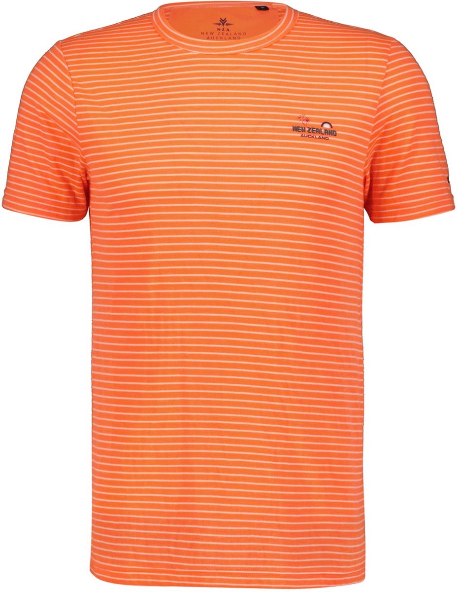 NZA New Zealand Auckland Korte mouw T-shirt - 23DN700 Wimbledon Oranje (Maat: XXXL)