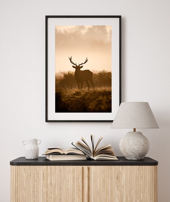 Poster in Lijst Autumn Deer