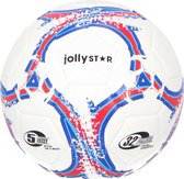 Jollystar - Voetbal - Pro Version - TPU Texture - 32 Panelen - 3.5mm Dik - Voetballen - Kinderen en Volwassenen - Unisex - Wit/Blauw/Rood/Zwart - Maat 5