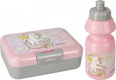 Coffret petit-déjeuner licorne pour fille, biberon + boîte petit-déjeuner