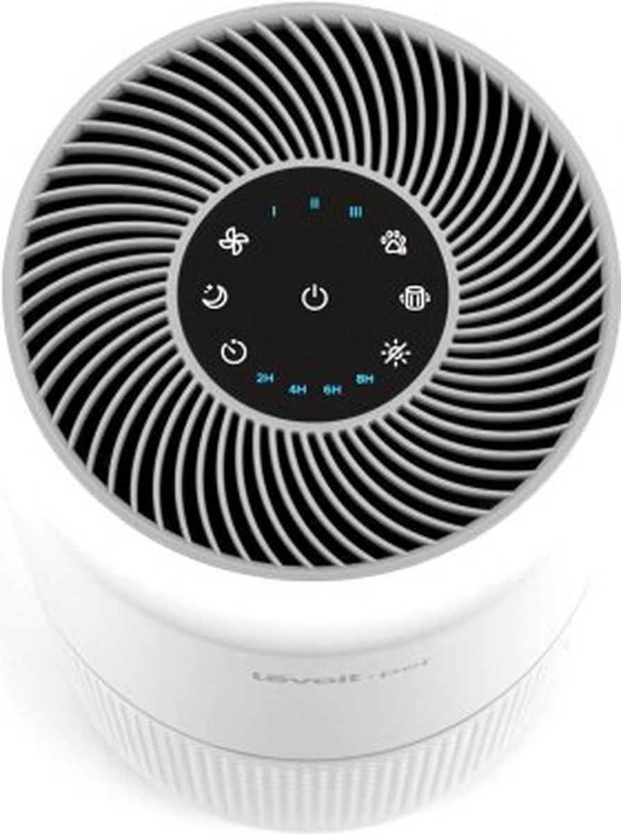 Purificator de Aer Levoit Core P350-RAC Pet Care, Filtru True HEPA, Carbon Activ, Super Silent, Filtrare 99.97%, 100% Ozon Free, Touch Screen, Gri