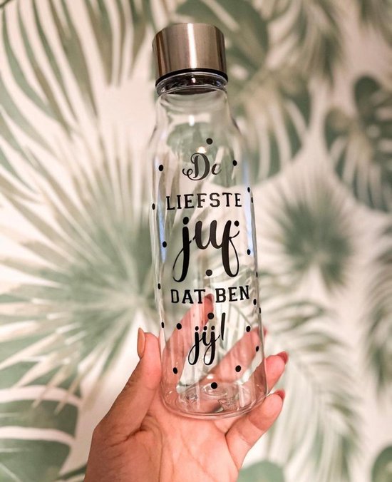 Foto: Waterfles liefste juf juf cadeau waterfles drinkfles kado juf juffencadeau juf bedankt