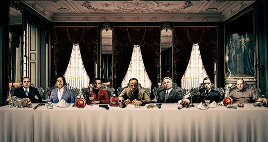 Gangsters Last Supper Color