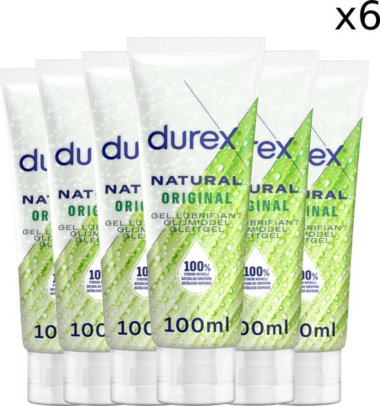 Durex Natural Gel - Lubrifiant naturel - 6 x 100 ml | bol