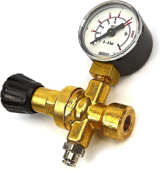HBM Reduceerventiel - Voor MIG-MAG Wegwerpfles - Inclusief manometer ...