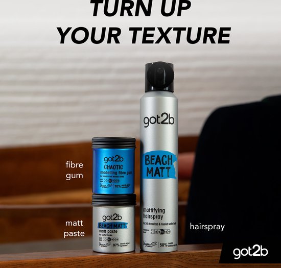 Got2b Beach Matt Paste - Haarstyling - Haarpaste - Matte Look - Chill Hold - Voordeelverpakking - 6x 100ml