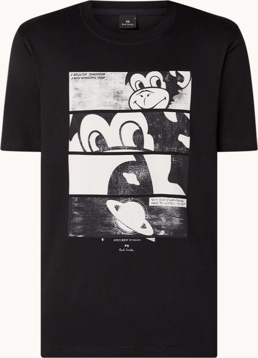 PS Paul Smith T-shirt met Opdruk - Zwart - Maat M