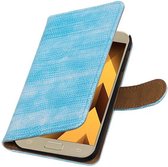 Wicked Narwal | Lizard bookstyle / book case/ wallet case Hoes voor Samsung Galaxy A5 2017 A520F Turquoise