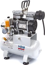HBM 4 Liter Professionele Low Noise Airbrush Compressor