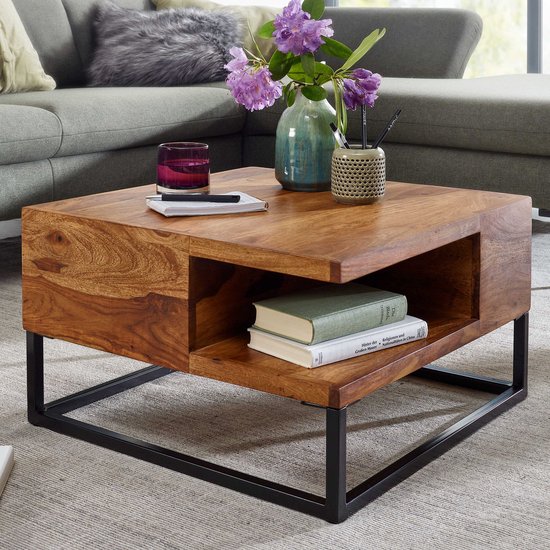 First Flow Ocean salontafel latte met keramiek blad 120 x 70 cm - Frits Wolf