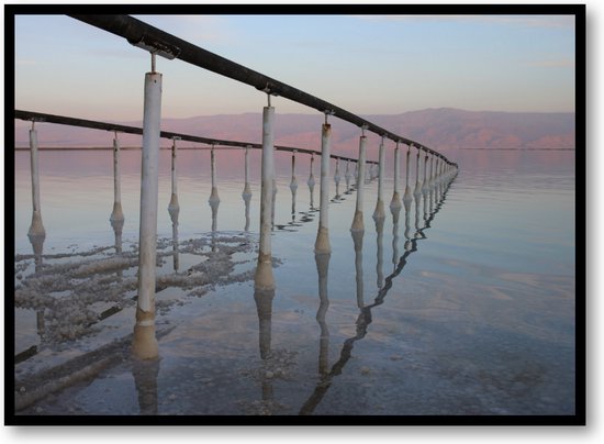 Dode Zee - Israël - Fotoposter 70x50 met Lijst