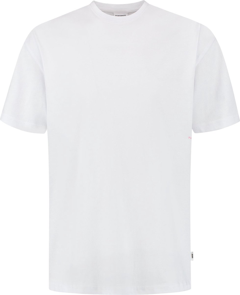 Purewhite - Heren Oversized Fit T-shirt - Wit - Maat XS