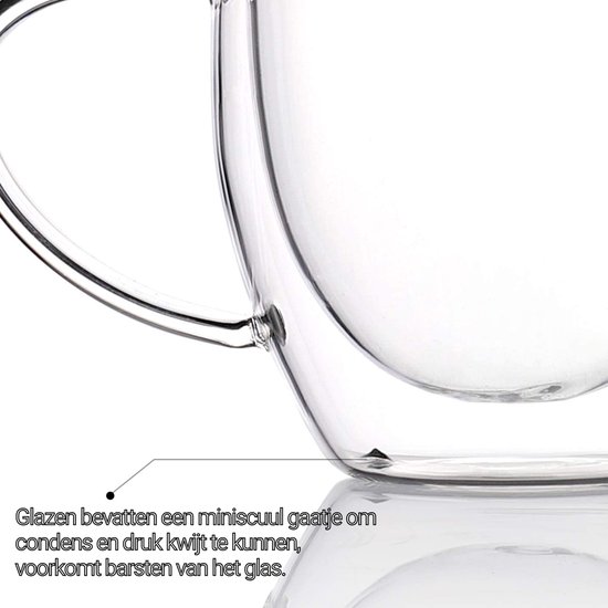 Dubbelwandige Theeglazen Wilmax England Thermoglas, 6 Stk. Doppelwandiges Glas Für Kaffee Oder Tee 250 Ml Isoliert S02bq0mi Dubbelwandige Koffieglazen