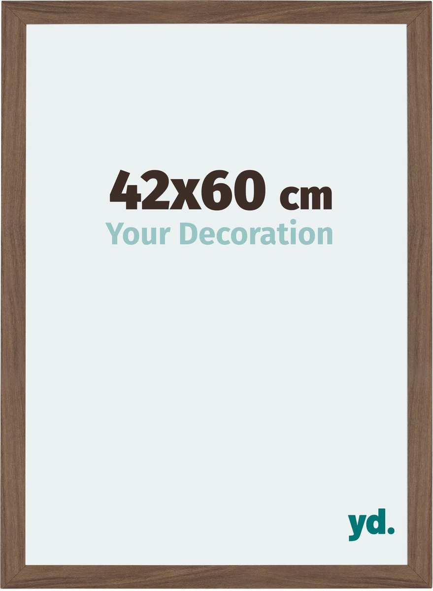 Your Decoration - Fotolijst 42x60 cm - MDF - Walnoot Donker - Mura