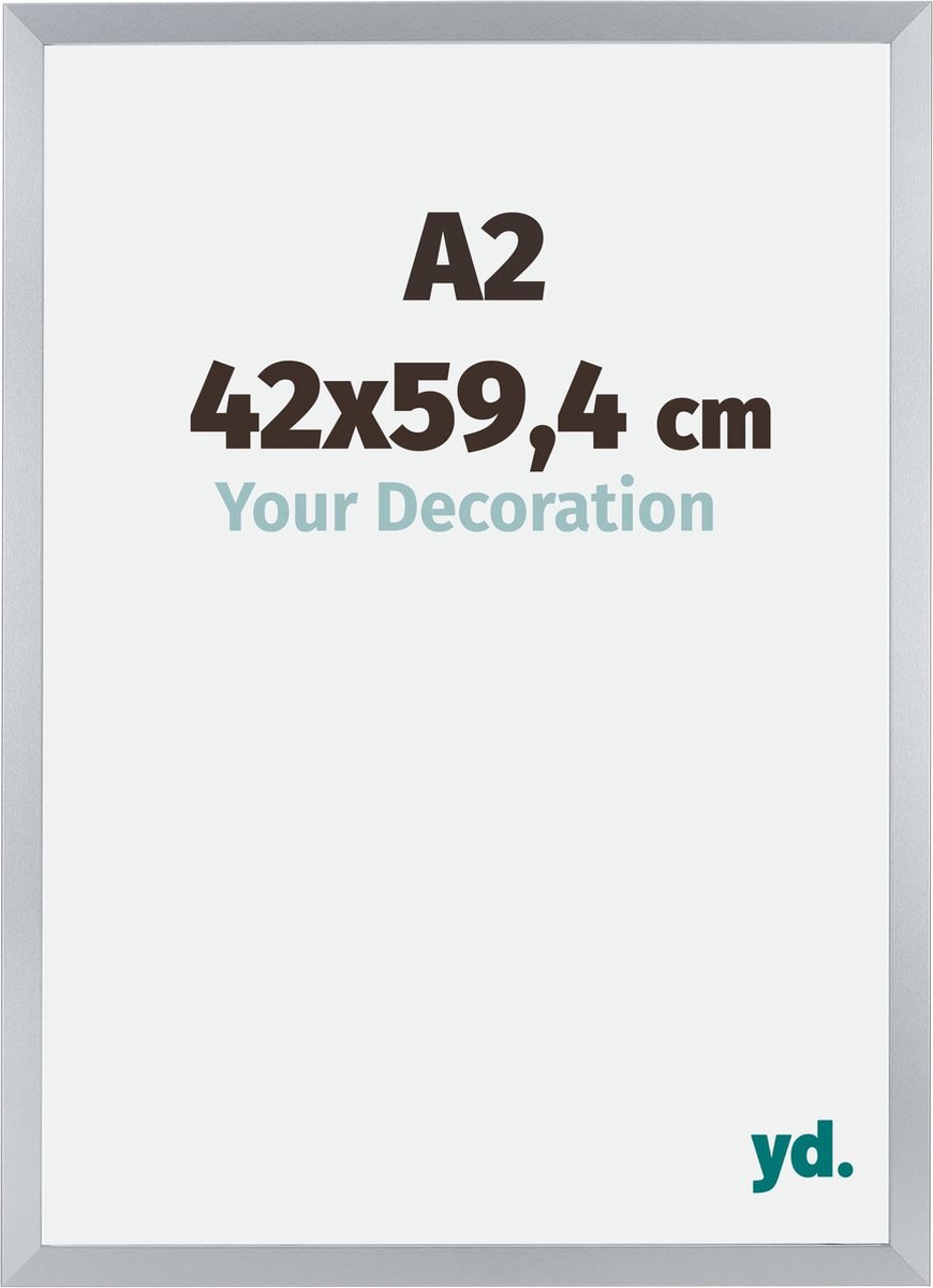 yd. Your Decoration - Fotolijst A2 42x59,4 cm - MDF - Zilver Glans - Catania