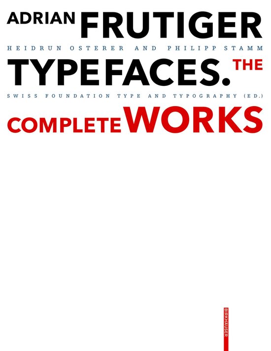 Adrian Frutiger – Typefaces - cover