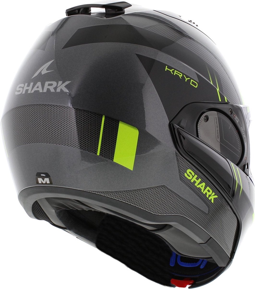 Shark Evo ES Kryd Antraciet Zwart Geel AKY Systeemhelm - Maat XS - Helm – foto 5