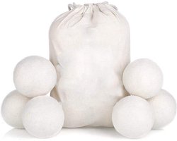 6 Droger bal - Wasdroger Herbruikbare Wollen Droger Ballen - Wasballen - Droogballen Voor Snellere Droogtijd - dryerballs - Set 6 Stuks - drogerballen voor wasdroger