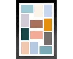 ACAZA Fotolijst - Fotolijst collage - Fotokader collage - Collagelijst 12 foto's 10x15 cm - Hout - Zwart