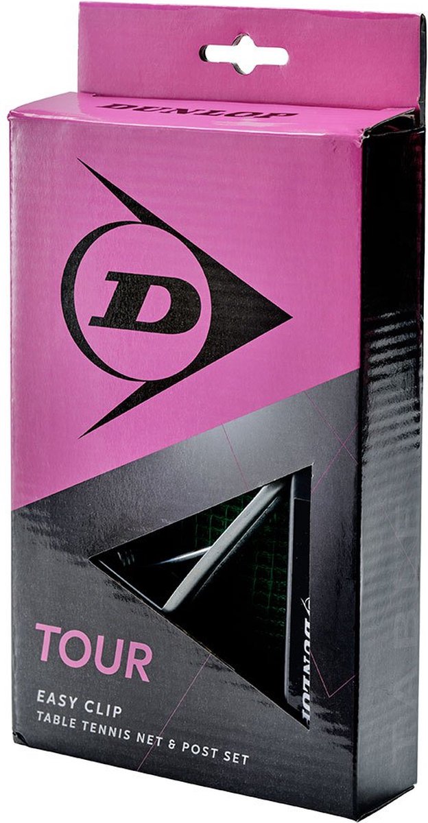 Ensemble Tennis De Table Dunlop Club Vintage - Poteaux, Filet + Raquette Power Play