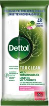 Dettol Tru Clean Lingettes Nettoyantes Biodégradables - Fleur de Pommier - 48 pcs