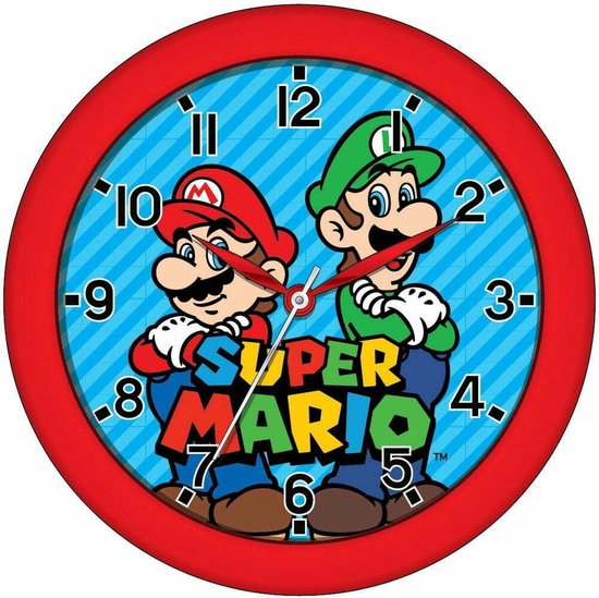 Super Mario – Analoge Wandklok