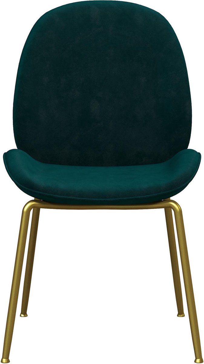 Astor-Eetkamerstoel - Groen Fluweel