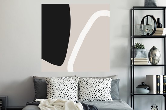 Stickers Stickers muraux - Pastel - Minimalisme - Formes - 120x120 cm - Feuille adhésive XXL