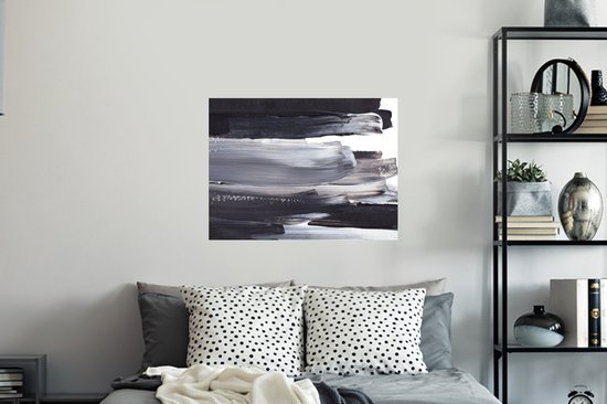 Stickers muraux - Film adhésif - Peinture - Zwart - Design - 80 x 60 cm - Film adhésif - Stickers muraux pour chambre d'enfant - Papier peint autocollant - Papier peint autocollant - Film adhésif