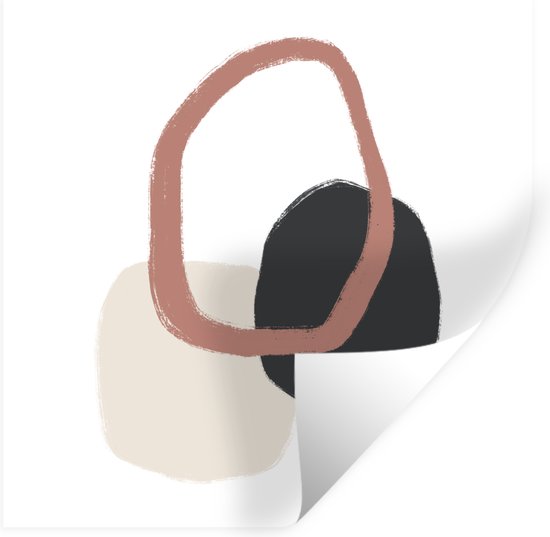 Muurstickers - Sticker Folie - Pastel - Minimalisme - Geometrische ...