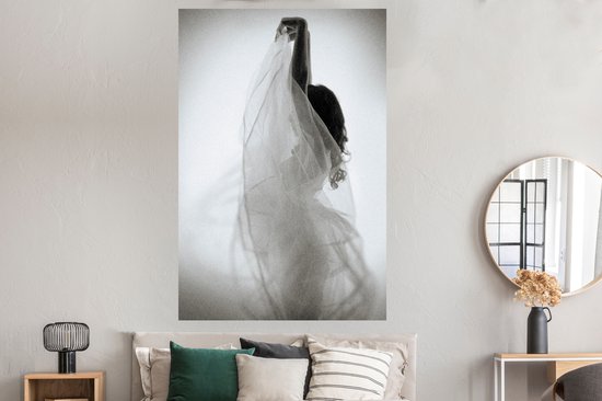 Posters - Vrouw - Jurk - Dans - Zwart wit - Posters vintage - 120x180 cm - Muurposter - Wanddecoratie