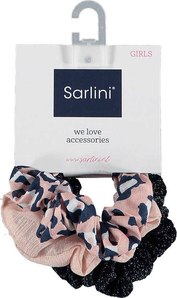 Sarlini - Scrunchies - Girls - 3-pack - Panterprint - Glitters - One - Size